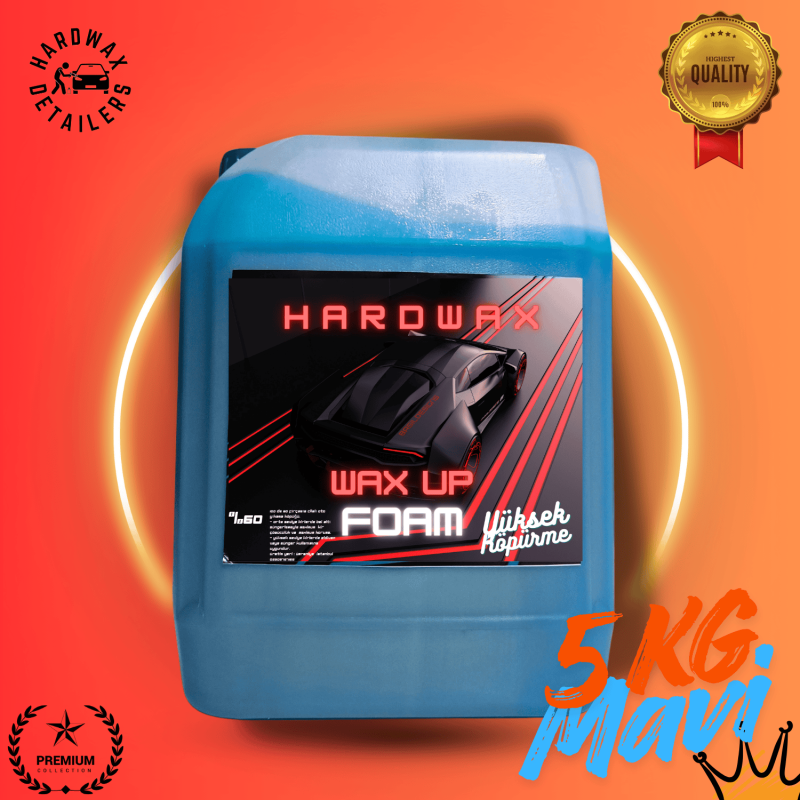 Wax Up Foam Cilalı Oto Yıkama Şampuanı Mavi 5 kg