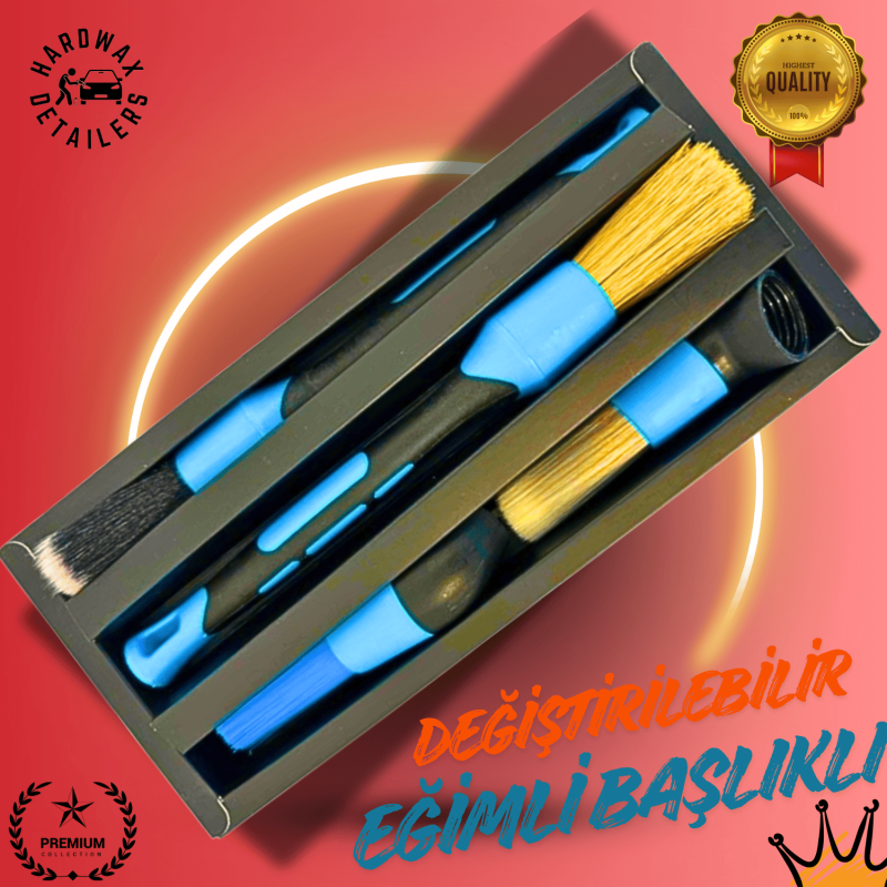 Lux Detay Fırçası Seti 4 fırça +2 konnektör