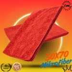 Mikrofiber Oto Kurulama Bezi - KISA TÜY - 50X70 CM - 320 GSM - OVERLOKLU