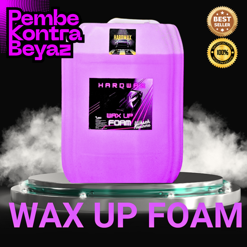 Wax Up Foam Cilalı Oto Yıkama Şampuanı %60 Fırçasız 20 kg YENİ NESİL PEMBE KONTRA