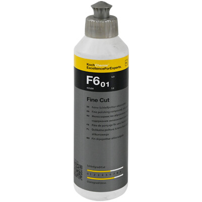 Koch Chemie F6.01 Fine Cut 250 ml İnce Pasta Akıllı İnce Pasta ve Yüksek Parlaklık Hare Giderici