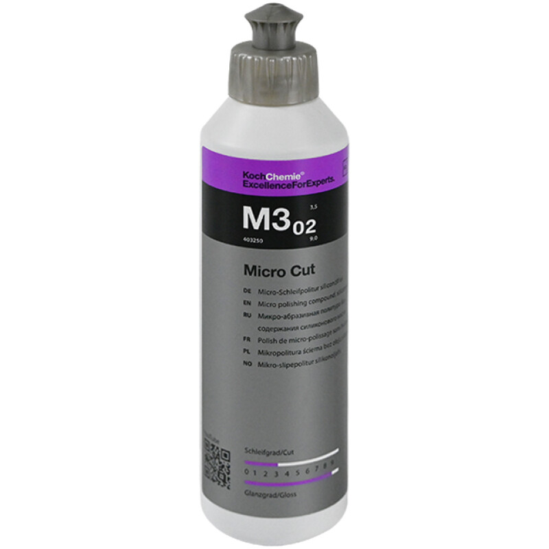 Koch Chemie M3.02 Micro Cut 250 ml Profesyonel Mikro Hare Giderici ve Final Parlatıcı Cila