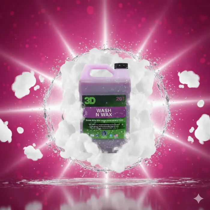 3D Wash N Wax Cilalı Oto Yıkama Şampuanı 1/128 Konsantre 3.79LT