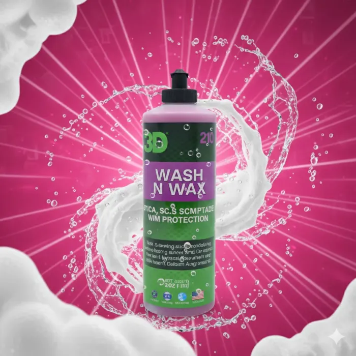 3D Wash N Wax Cilalı Oto Yıkama Şampuanı 1/128 Konsantre 473ml